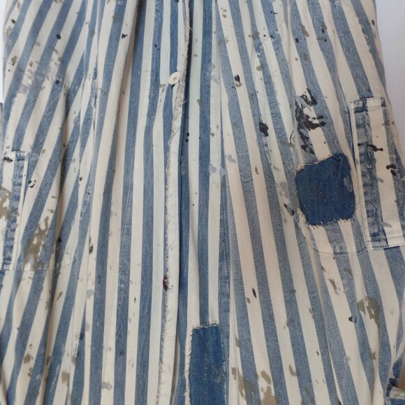 Magnolia Pearl WELLS BIG HICKORY Stripe Sanforized Smock Denim Jacket NWT - Picture 6 of 10